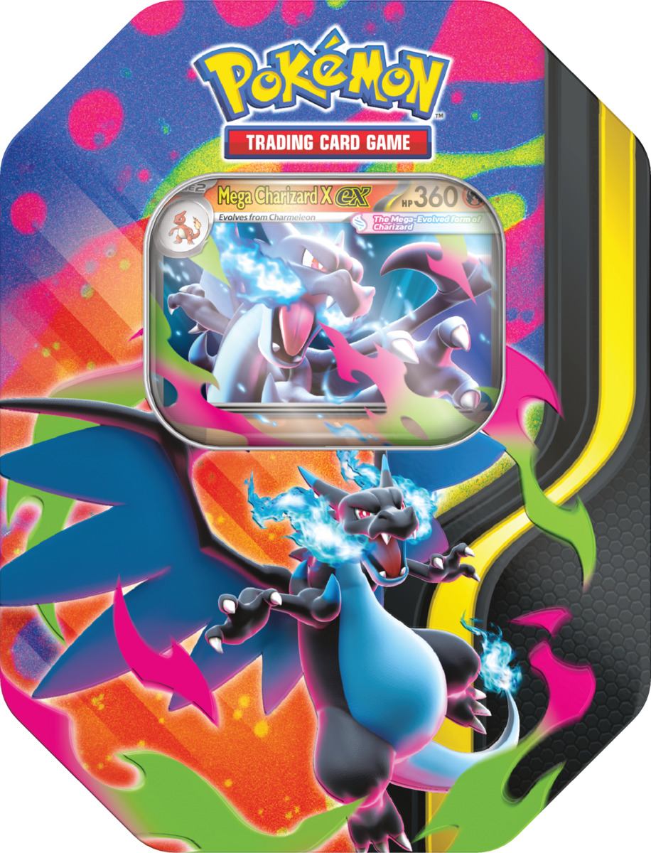 Mega Charizard "X" Tin en Iinglés ó Español