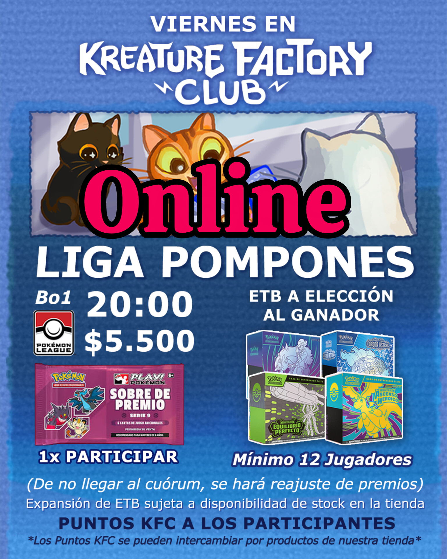 Julio Liga Online Pompones Por Elite Trainer Box